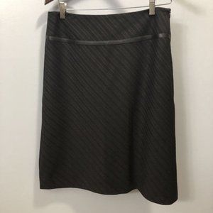 vintage brown striped New Frontier skirt size 8